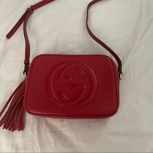 Gucci soho red crossbody bag